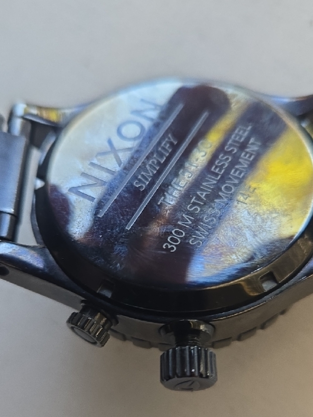Nixon Black and Silver Diver-Style Stainless Watch - Picture 3 of 4